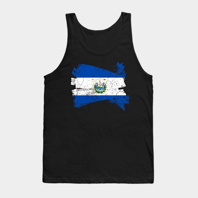 El Salvador Flag Tank Top by Mila46